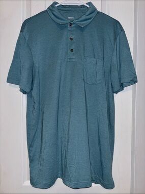 Sonoma Men's Short-Sleeve Polo in Teal Blue-Green